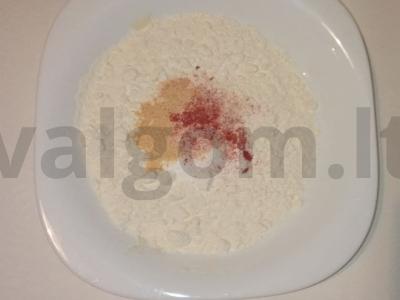 Traškūs vištienos stripsai oro grilyje Žingsnis 1