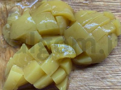 Lino košė su persiku Žingsnis 1