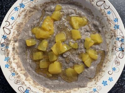 Lino košė su persiku pagrindine nuotrauka