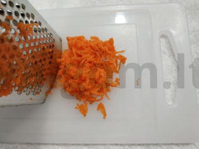 Itališkas salotas su kumpiu ir granatų sėklomis Žingsnis 2