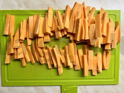 Aromatingi saldžiarūgščiai bulvių fri Žingsnis 2