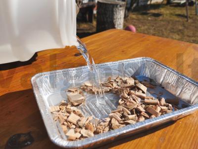 Karpių karštas rūkymas katile ant laužo Žingsnis 5