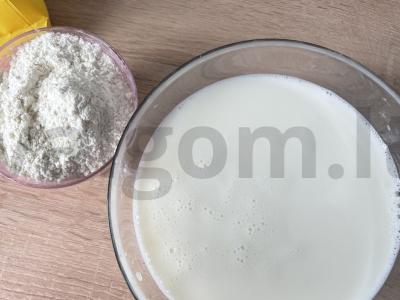 Idealius blynai be laktozės pieno Žingsnis 4