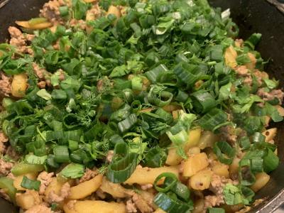 Troškinti daržovės su faršu Žingsnis 6