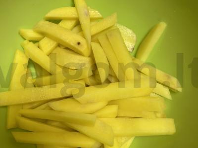 Keptos bulvytės Žingsnis 1