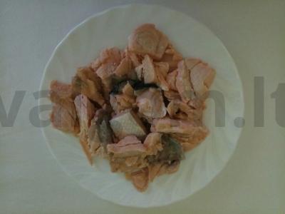 Sotūs ir vegetariškas sriuba su grikiais ir raudona žuvimi Žingsnis 3