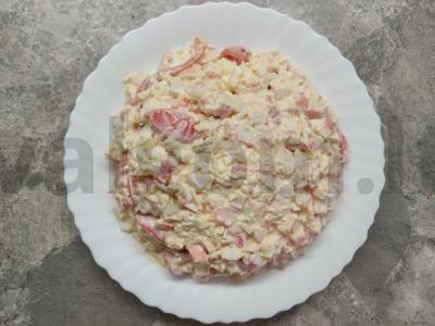 Šventinis krabų salotas su krevetėmis Žingsnis 2