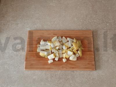 Kukurūzų košė su pienu ir kriauše Žingsnis 4