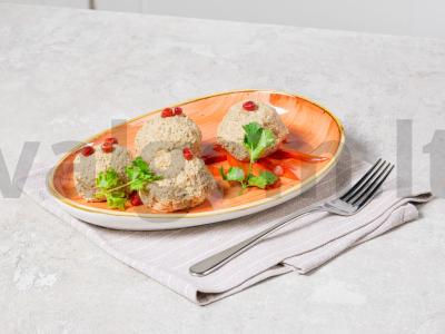 Baklažanų pkhali pagrindine nuotrauka