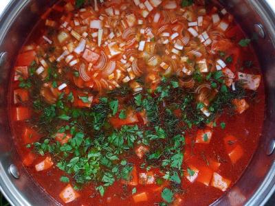 Paprastas receptas soljankai su alyvuogėmis Žingsnis 4