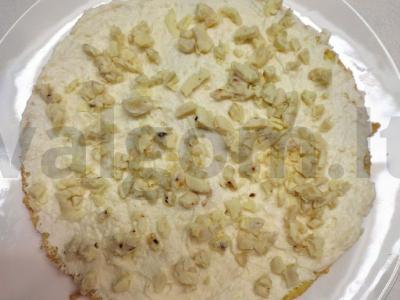 Oro biskvitas su kokosų kremu ir šokoladu apdengtu migdolu Žingsnis 5