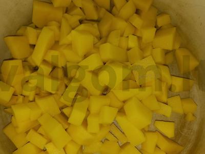 Grietininis sriuba su rūkytais produktais Žingsnis 1