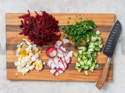 Šaltibarščiai pagal lietuviškai Žingsnis 1