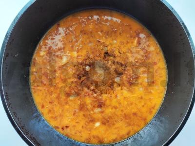 Išskirtinis salotas su vištienos filė ir granatų sėklomis Žingsnis 3