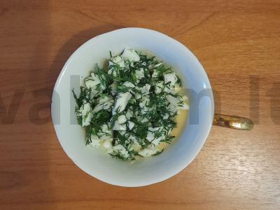 Grietinės padažas mėsai Žingsnis 2