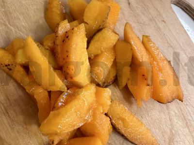 Vaisių salotas „Rugpjūčio kibirkštis“ Žingsnis 1