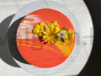 Veidrodinė glazūra mousse tortams pagrindine nuotrauka