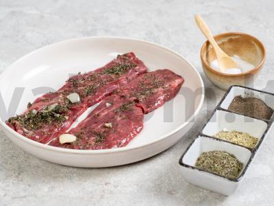 Keptas ant anglių mėsa Žingsnis 1