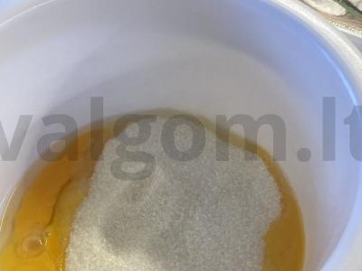 Smėlio šokoladinis sausainis Žingsnis 1