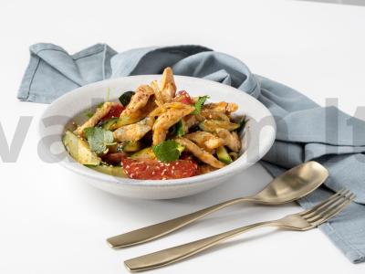 Indėnų filė su korėjietiškų salotų prieskoniu pagrindine nuotrauka