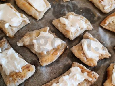 Sluoksniuotos tešlos pyragėliai su maskarponė sūriu Žingsnis 2