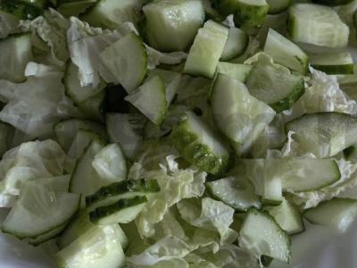 Salotas „Barracuda“ su nektarinu Žingsnis 2