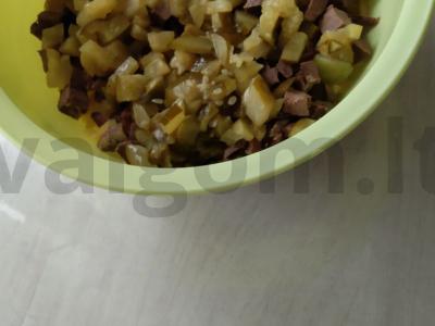 Salotos su jautienos širdimi Žingsnis 1