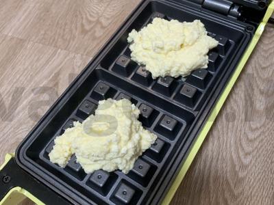 PP varškės vafliai Žingsnis 3