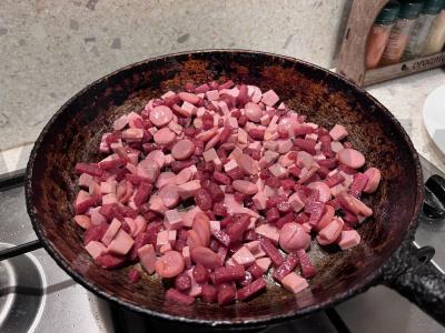 Sultinys su medžiotojų dešrelėmis Žingsnis 6