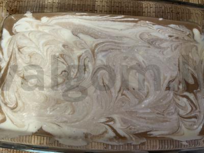 Varškės pyragas su kakava Žingsnis 4