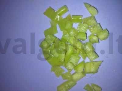 Salotas „Tris seserys“ su daržovėmis ir mėtomis Žingsnis 2