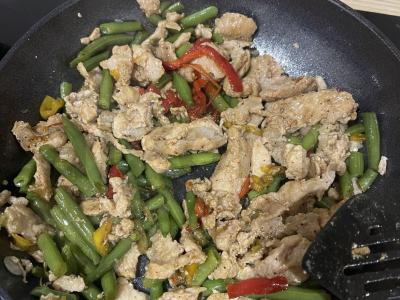 Pipirinė kiauliena su jazminų ryžiais Žingsnis 4